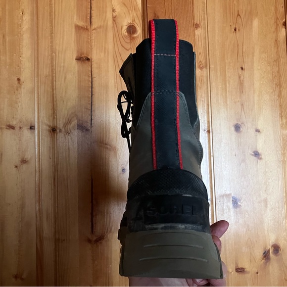 Sorel lace up boots grey green size 7.5 - Picture 4 of 6